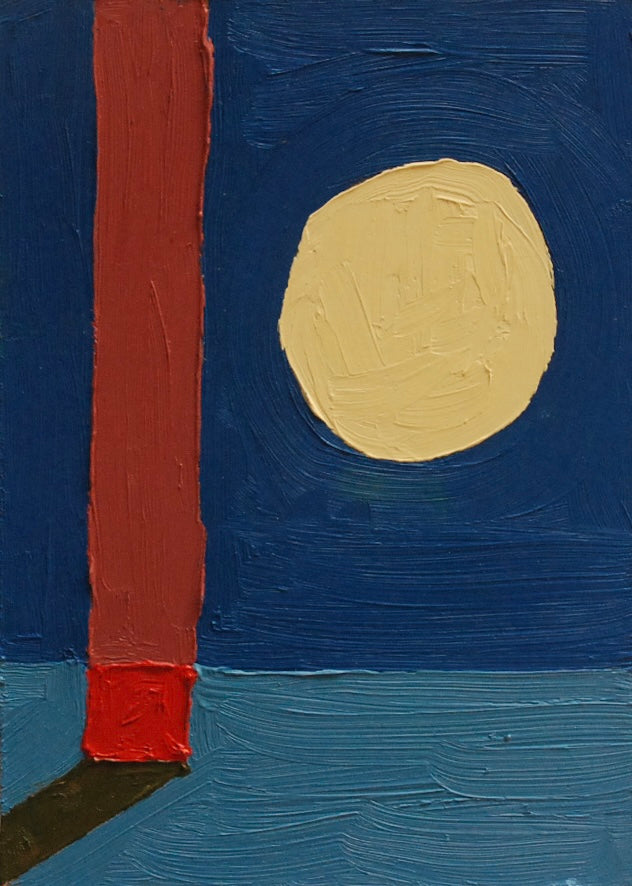Yellow Moon in Blue